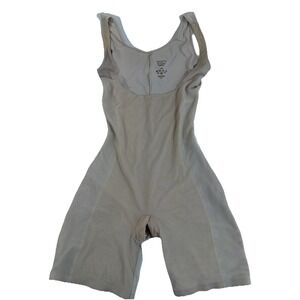 ASSETS by Spanx Remarkable Results Open-Bust Mid-Thigh Bodysuit Light Beige
